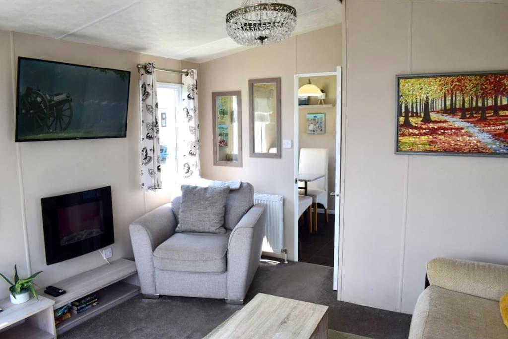 Cosy & Modern Private Seaview Caravan North Seaton Dış mekan fotoğraf